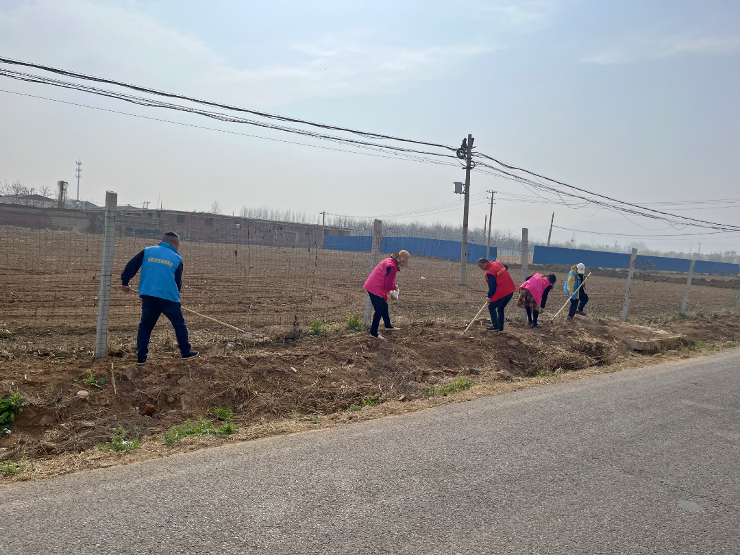 平谷区夏各庄镇马各庄村开展种花种草美化家园志愿服务活动